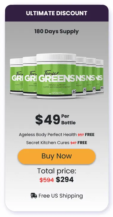 Tonic Greens 6 bottle price